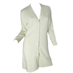 1960s Pierre Cardin Sweater Dress with Woven Circle Design 1