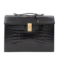 Delvaux Croco 'Slekely 1992' Briefcase at 1stDibs