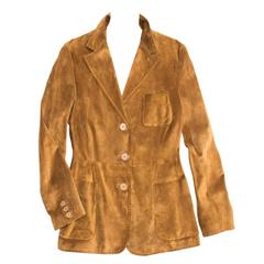 Jil Sander Caramel Suede Blazer 6