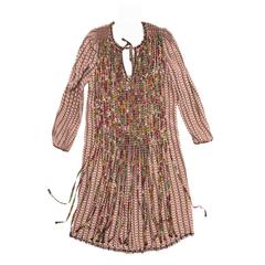 E2 Multicolor Vintage Fringe Dress