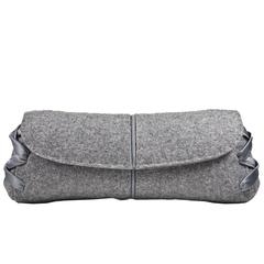 Chic Grey Flannel VBH Clutch 12