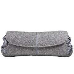 Chic Grey Flannel VBH Clutch