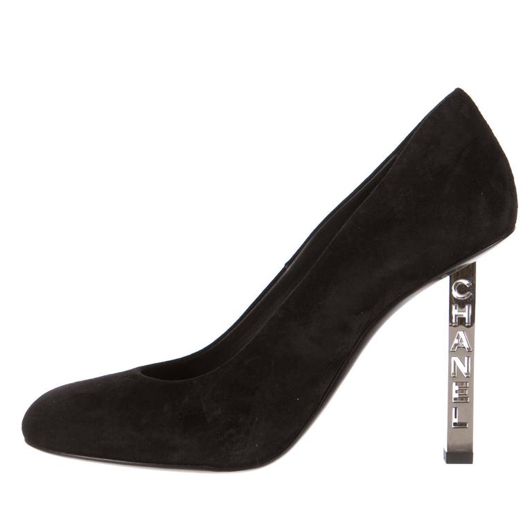 chanel block heels