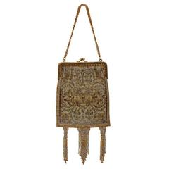 1920s Gilt Frame Beaded Flapper Bag 9