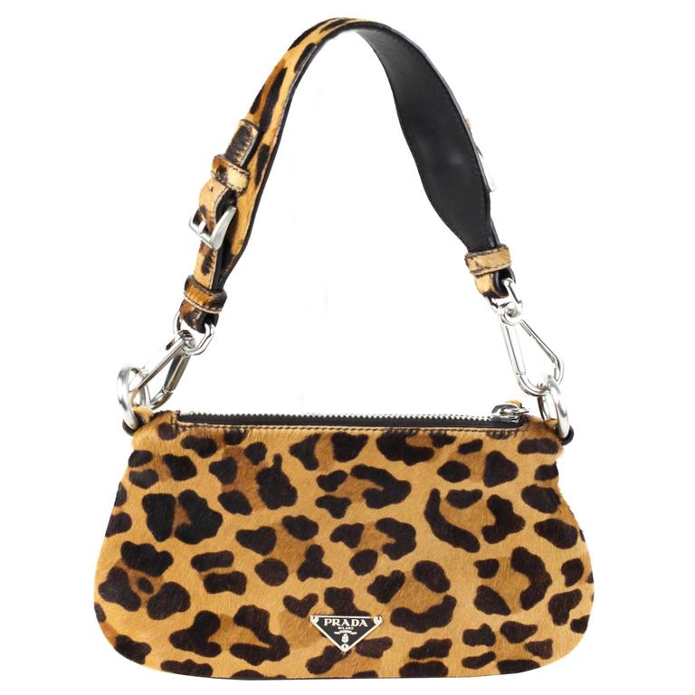 Prada Leopard Print Haircalf Bag at 1stDibs
