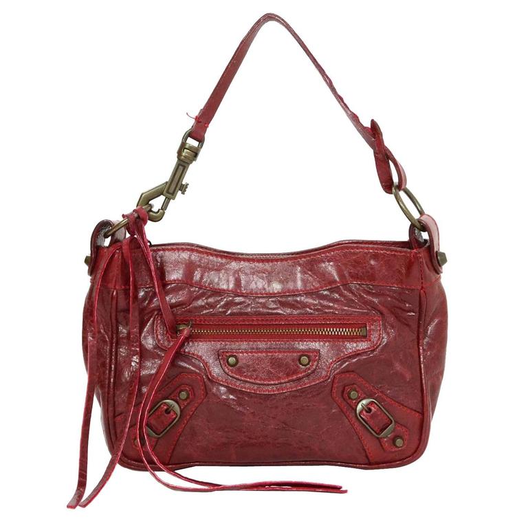 Balenciaga Red Leather Clutch Pochette GHW For Sale at 1stDibs | balenciaga  marble clutch, balenciaga red clutch