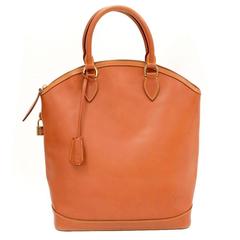 Vintage Louis Vuitton Lockit Brown Kenyan Fawn Nomade Leather Large Handbag