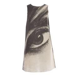London Series Paper Dress Designed by Harry Gordon Mystic Eye, Circa 1960's