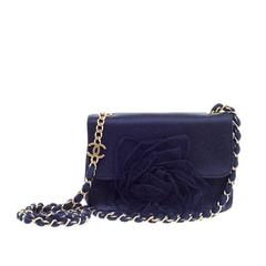 Chanel Rosette Flap Bag Satin and Mesh Mini