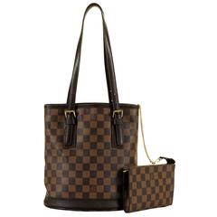 Louis Vuitton 'Marais' Logo Bag & Matching Purse
