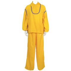 1970's The Beene Bag Yellow Windbreaker Outfit 6