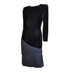 Vintage Lanvin Fringe Dress 9