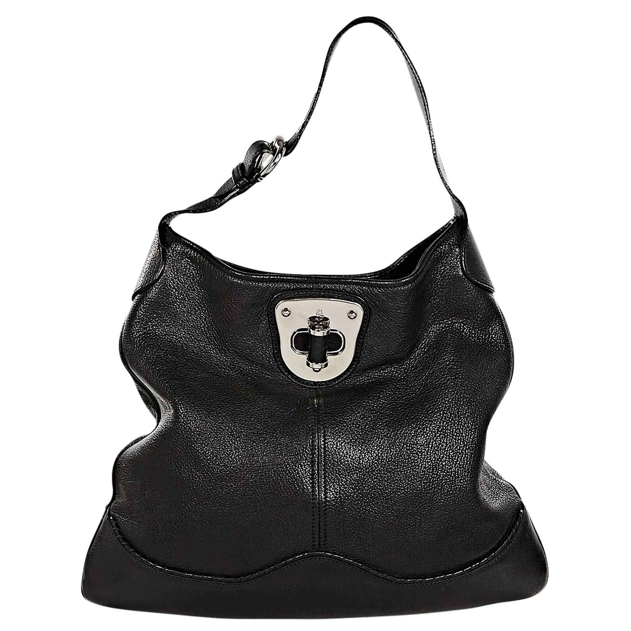 Black Alexander McQueen Leather Hobo Bag