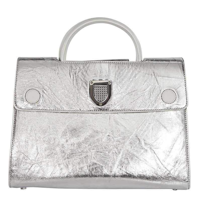 Silver Christian Dior Diorever Satchel at 1stDibs | diorever woc ...