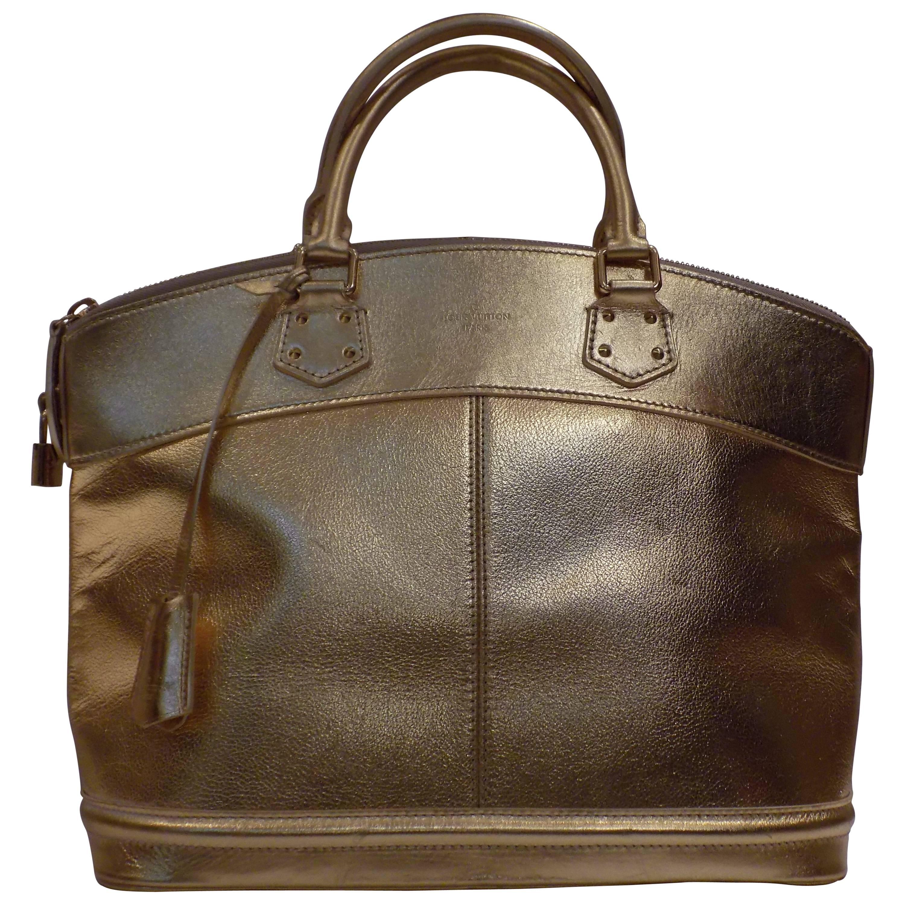 Louis Vuitton Suhali Gold Bag 