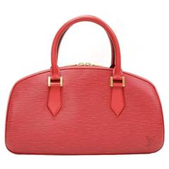 Louis Vuitton Jasmin Red Epi Leather Hand Bag