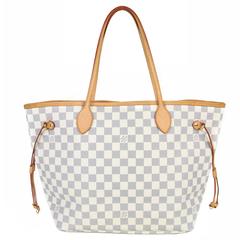 LOUIS VUITTON Damier Azure MM Neverfull Bag 