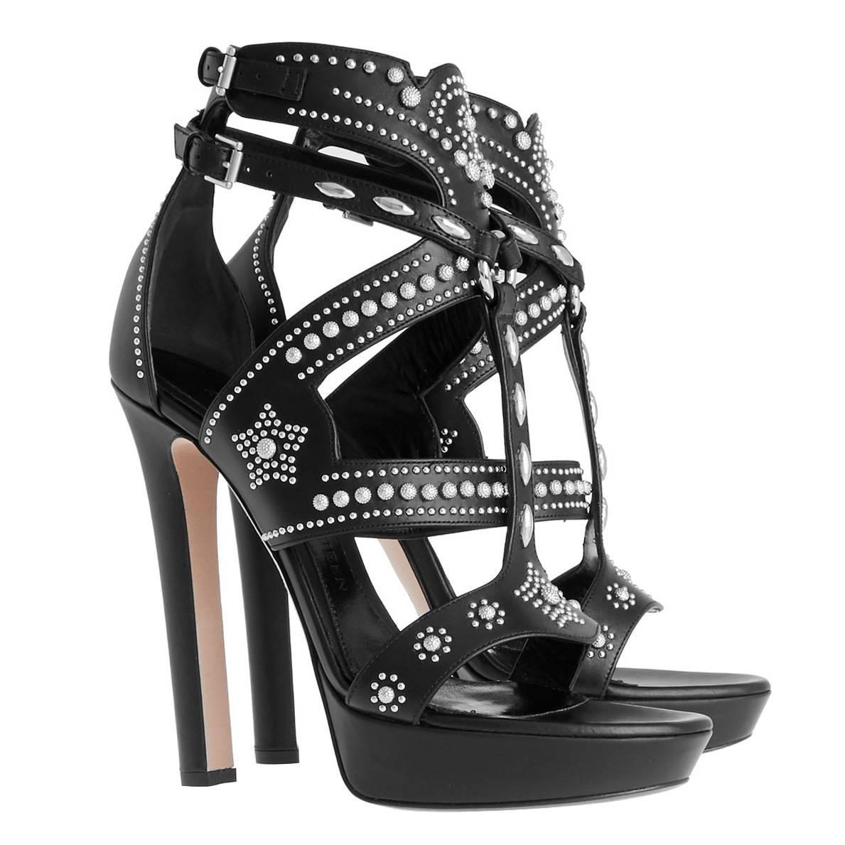alexander mcqueen heels with studs