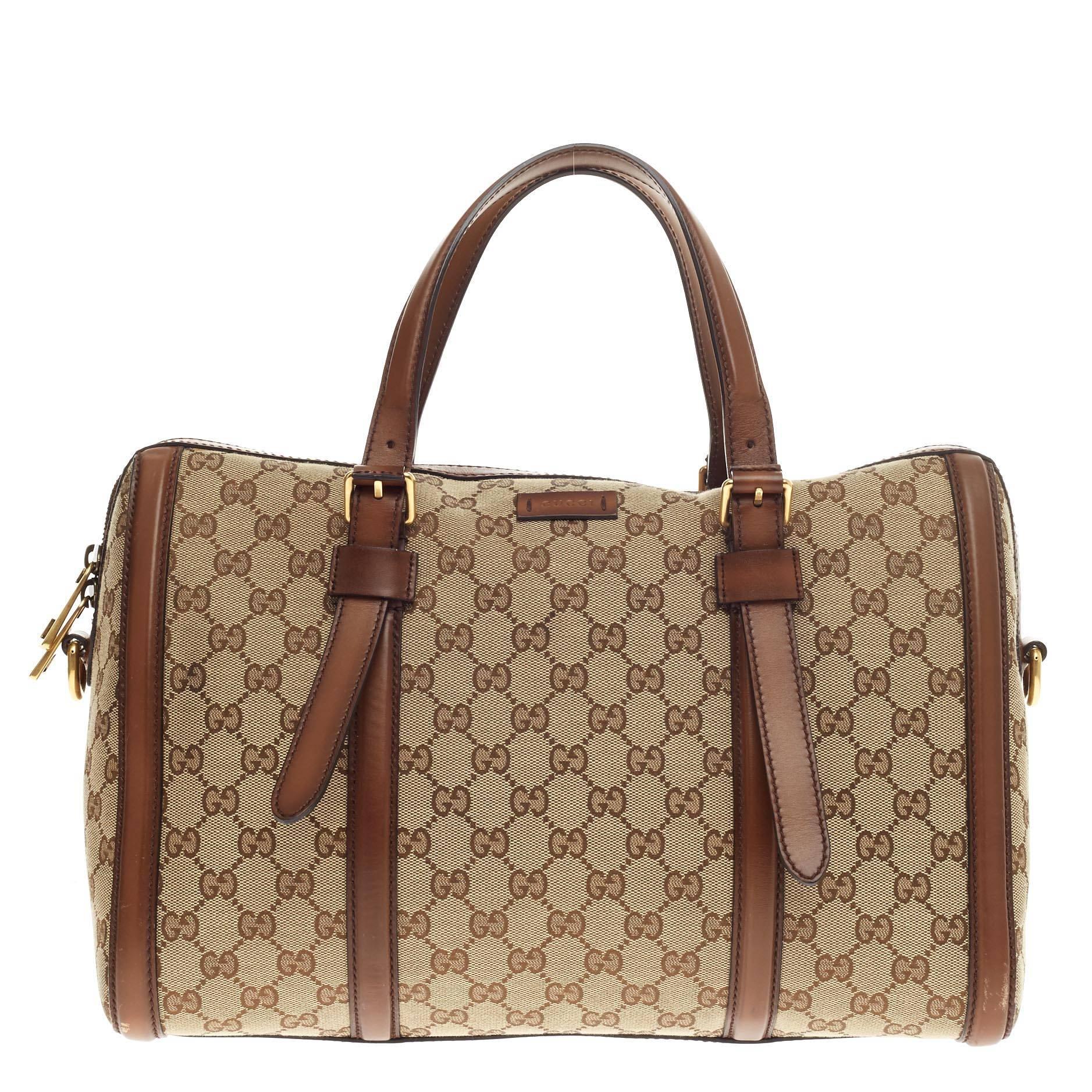 Gucci Lady Web Boston GG Canvas Medium