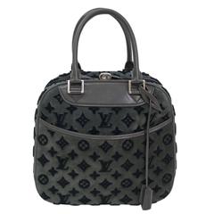 Louis Vuitton Limited Edition Black Monogram Cube Top Handle Satchel Bag 