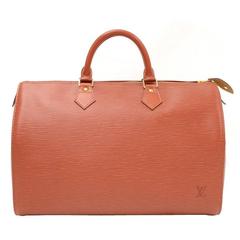 Vintage Louis Vuitton Speedy 35 Brown Kenyan Fawn Epi Leather City Hand Bag