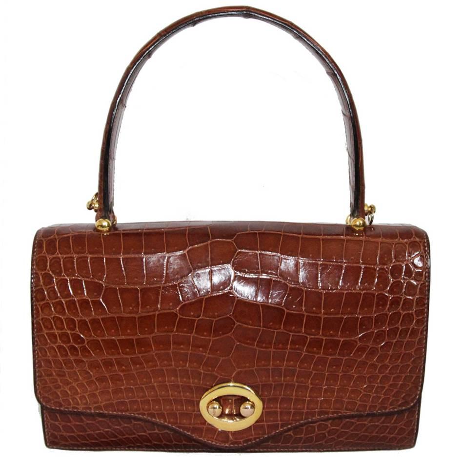 Gorgeous Hermès "Boutonnière" Handbag 1962 mint