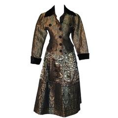 Christian Lacroix Silk Brocade Evening Jacket and Skirt Suit 2pc Byzantine S