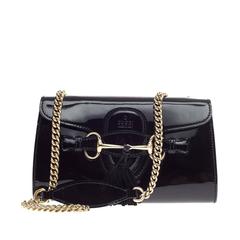 Gucci Emily Chain Strap Flap Bag Patent Small