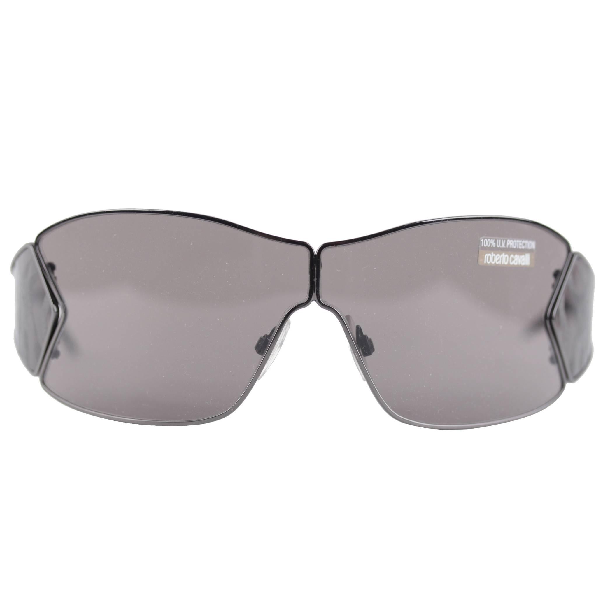 ROBERTO CAVALLI Sunglasses Mod. ARACNE 218 S 223 70/1 130 Gunmetal WRAP Style