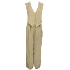 Vintage 1980's Giorgio Armani Early Deconstructed Pant Set