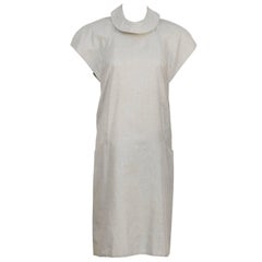 Vintage 1980's Catherine Hipp Light Grey Day Dress