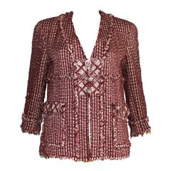 Chanel Fantasy Frayed Tweed Maison Lesage Jacket