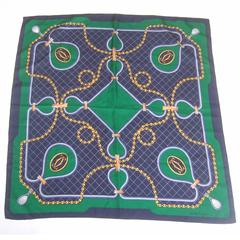 Cartier Paris Silk Sports Racquet Hand Rolled Scarf 2