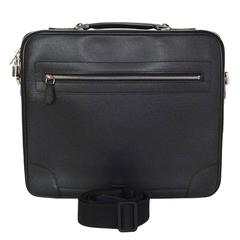 Louis Vuitton Black Taiga Leather Odessa Laptop Bag ref.371147