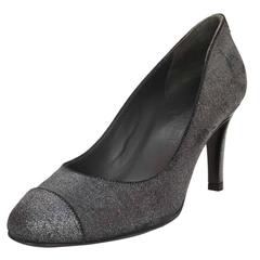 Chanel Distressed Charcoal Grey Pumps sz 36