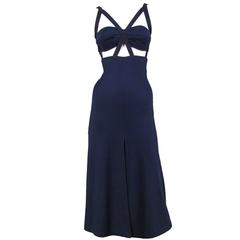 Gaultier Navy Bustier Dress 