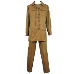 Vintage Yves Saint Laurent Safari Suit 
