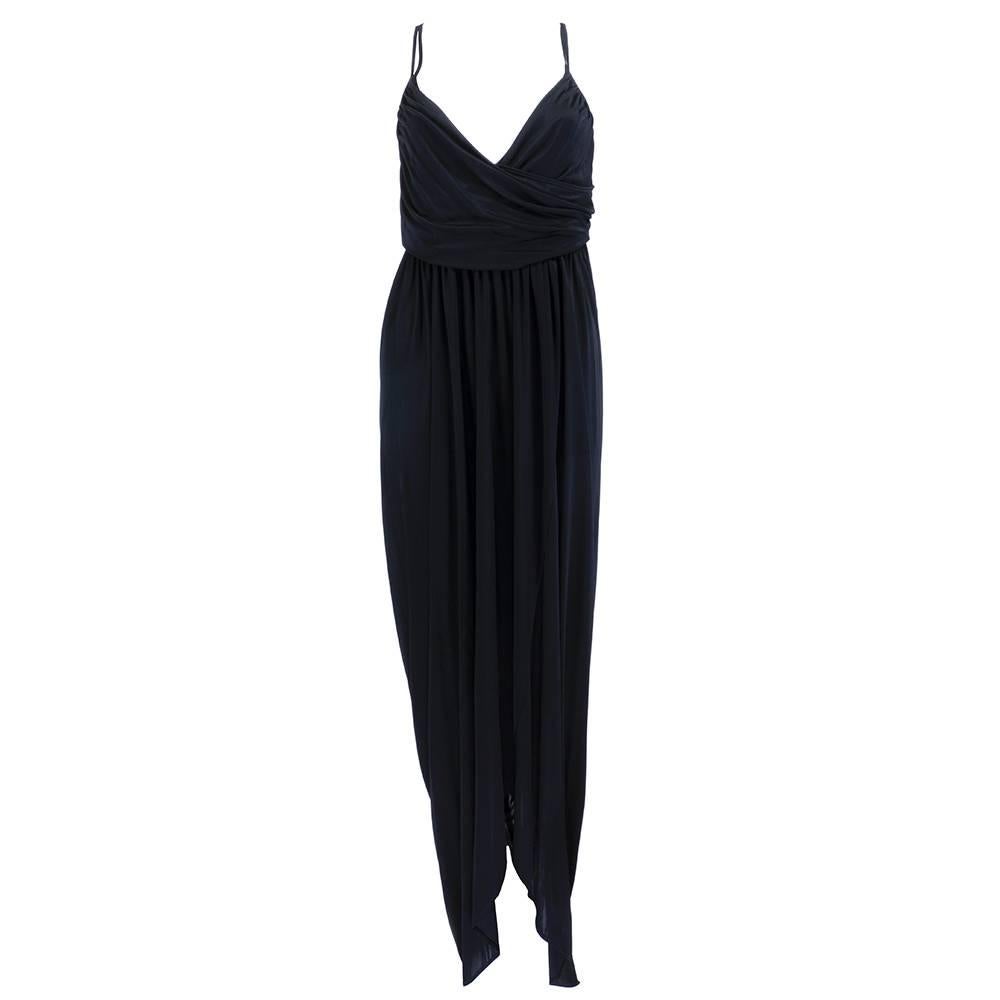 1990s Alexander McQueen Jersey Goddess Gown For Sale