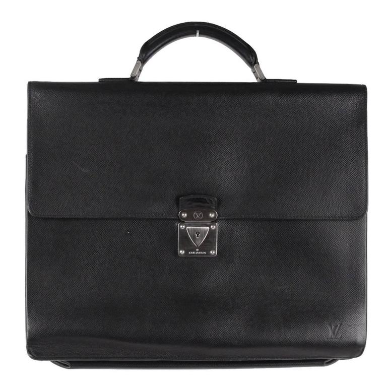 Louis Vuitton Black Taiga Leather Robusto 1 Compartment Briefcase Louis  Vuitton