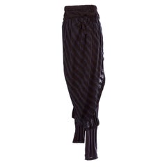 Issey Miyake Draping Woven Legging Skirt Set 1980s