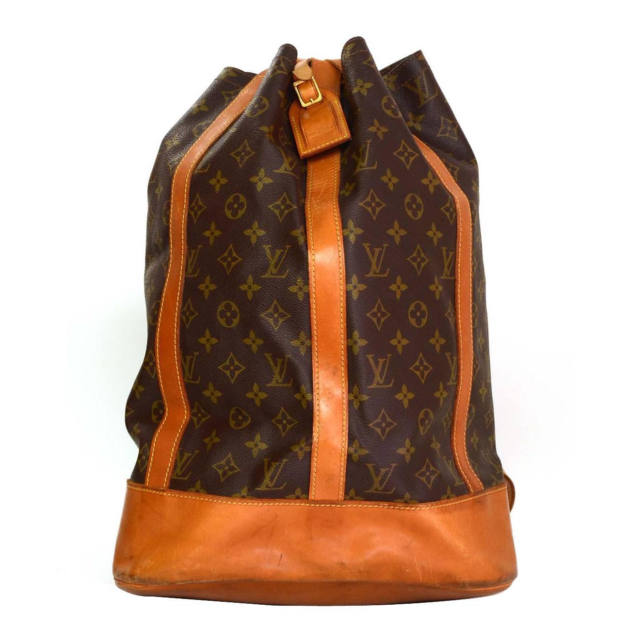 Louis Vuitton Monogram Canvas Sac Randonnee GM Sling Bag BHW For Sale at 1stdibs