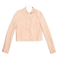 Chloe' Pale Pink Leather Jacket