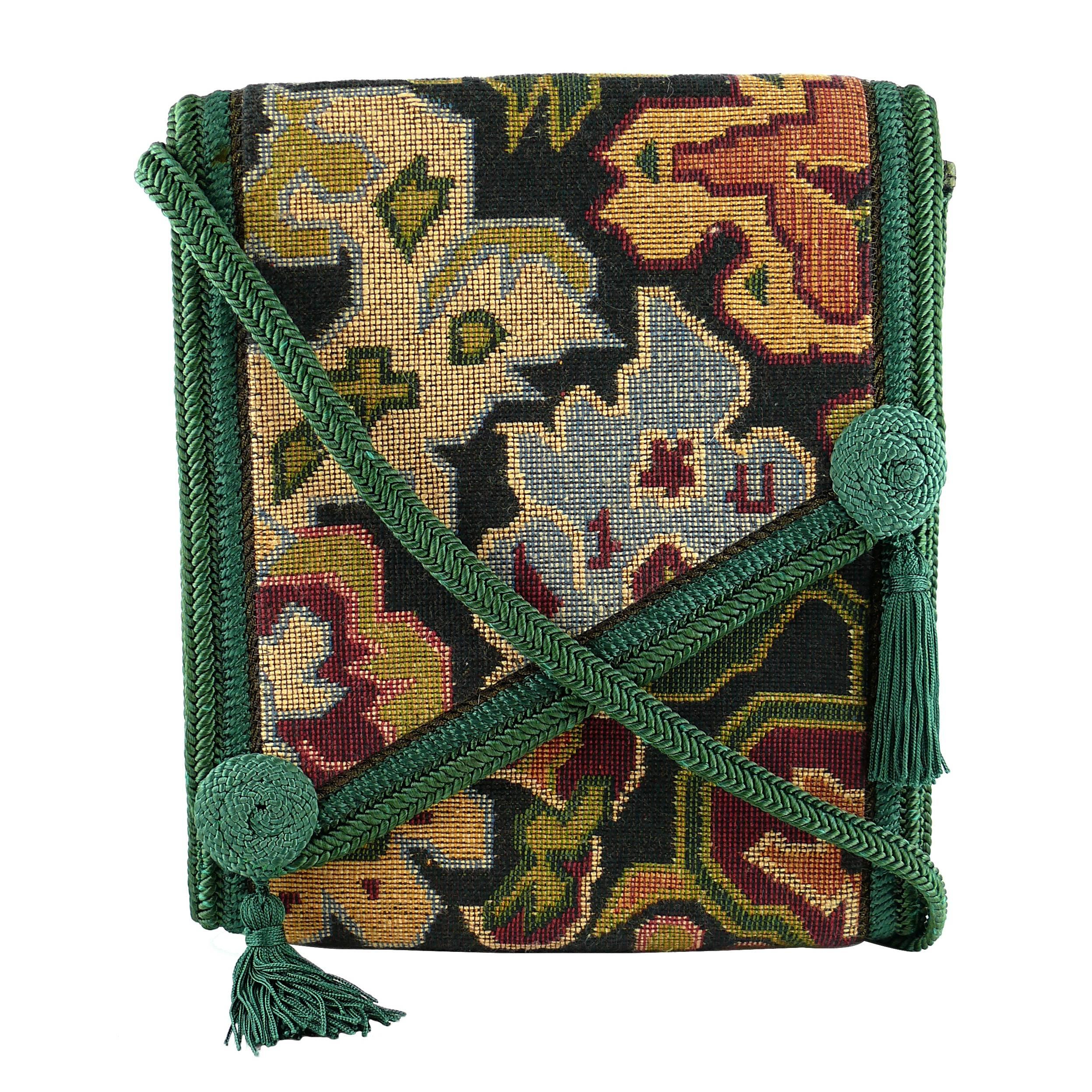 Christian Dior Vintage Kilim Tapestry Cross Body Messenger Bag