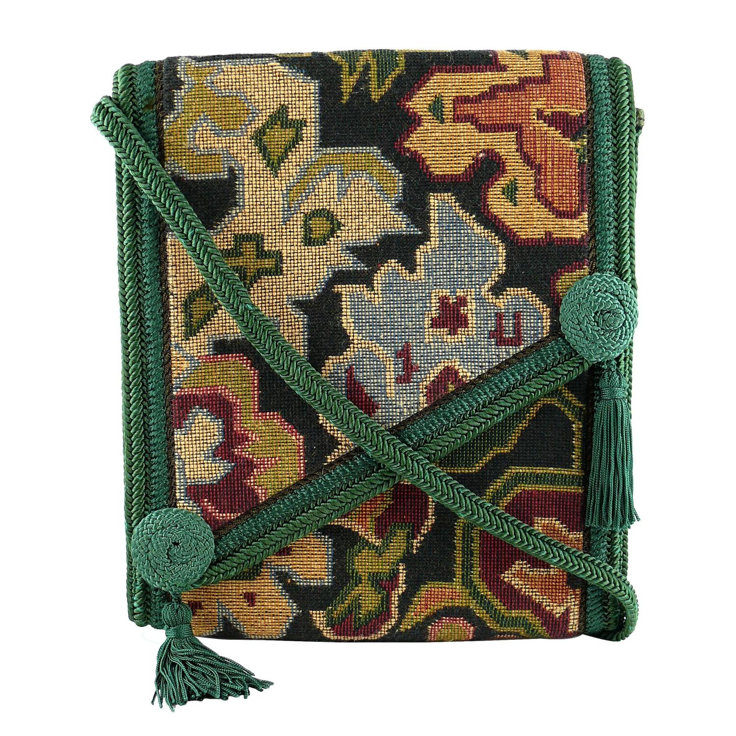 Christian Dior Vintage Kilim Tapestry Cross Body Messenger Bag For Sale