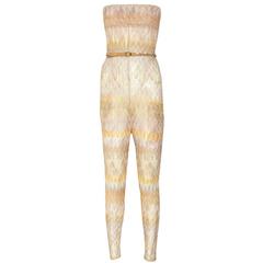 Missoni Chevron Knit Jumpsuit with Belt 11