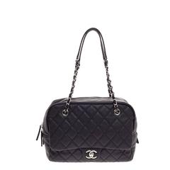 CC Top Handle Camera Bag Quilted Caviar Small at 1stDibs