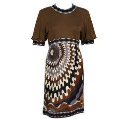 1960's Emilio Pucci Printed Jersey Mini Dress 6