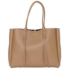 Lanvin Taupe Tassel Kleine Shopper Tote Tasche GHW