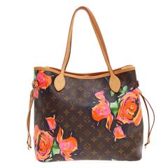 Louis Vuitton Neverfull Limited Edition Monogram Canvas Roses MM