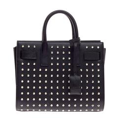 Saint Laurent Sac De Jour Studded Leather Nano